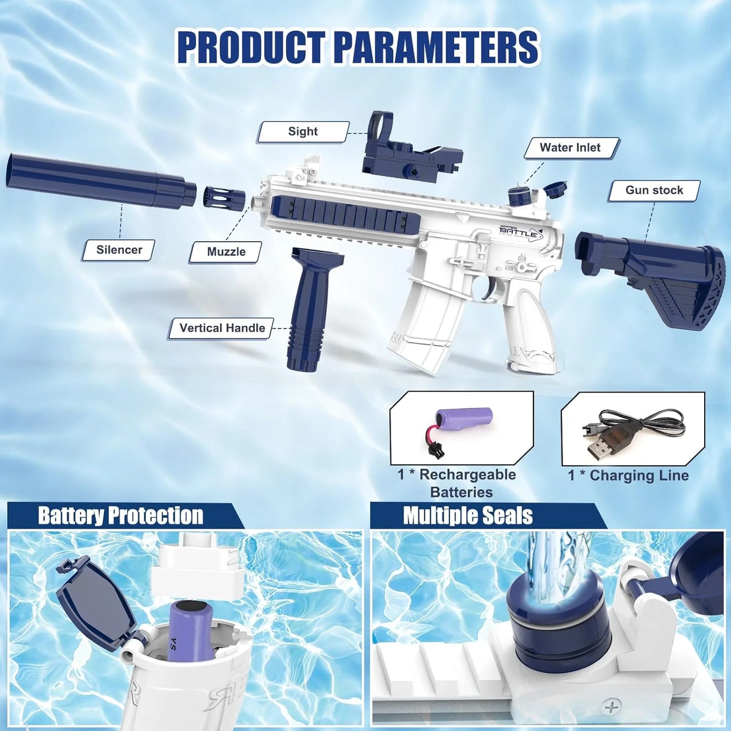 M416 Electric Water Gun